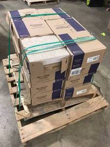 lot 50 image: Pallet of Imperial Texture VCT 12 in. x 12 in. Fortress White Standard Excelon Commercial Vinyl Tile (45 sq. ft.  case) by Armstrong (24 Boxes)Flooring Customer Returns See Pictures