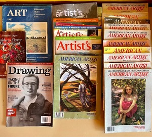 lot 98 image: An Artist Lot of Many RETRO Magazines referring to Art, Antiques, Fashion and Quilting