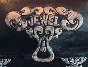 lot 111 image: Vintage Jewel Stove Wet Bar Cabinet