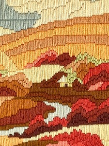 lot 114A image: Vintage Framed Yarn Art