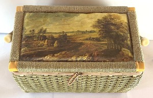 lot 151 image: Vintage Sewing Basket