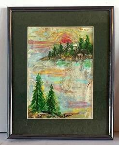 lot 153 image: Beautiful Original Framed Scenic Art by Bara