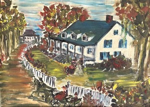 lot 75A image: Original Oil on Board Framed Art by TJ