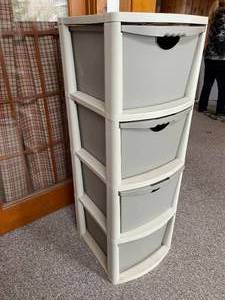 lot 176 image: Sterilite 4 Drawer Storage Unit