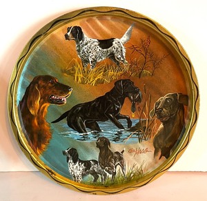 lot 191 image: Vintage Tin Trays by James L. Art and Ken Haag