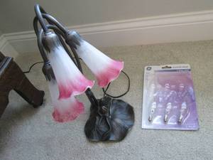 Decorative lamp with 3 extra bulbs...