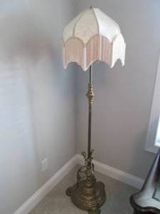 Brass base with authentic Victorian...
