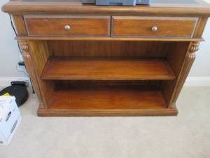 All wood storage shelf, top measure...