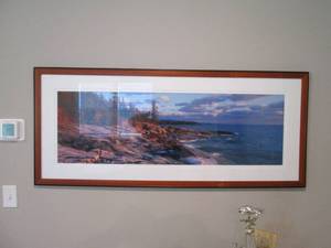 Framed and matted picture of the No...