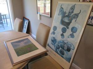 Nature and abstract framed art...