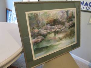 Framed nature scenes 39 x 31...