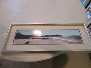 Beautiful framed beach scene...