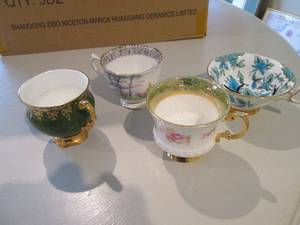 Assorted tea cups and dishware...