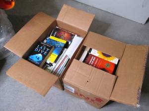 2 boxes filled with books...