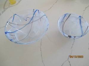 Kosta Boda glass bowls...