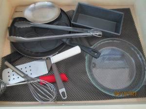Lot of baking and cooking supplies...