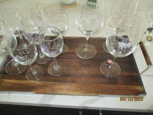 Wine glasses from NAPA Valley and l...