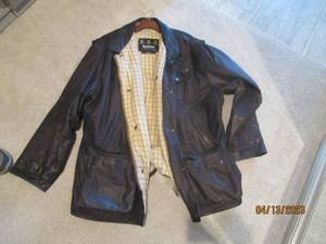 Barbour XXL leather jacket...