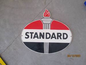 Standard metal sign...