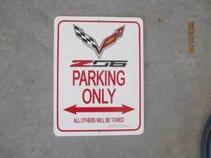 Corvette metal sign...