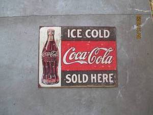 Coca Cola metal sign...