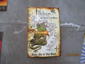 Dragon metal sign...