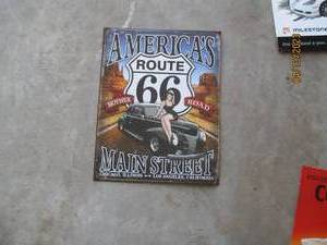 Route 66 metal sign...