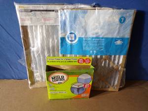 lot 43 image: 2 Air Filters (16X20X1) and Scotts Liquid Gold Mold Control
