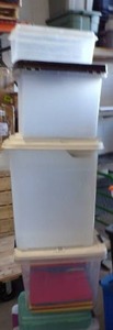 lot 58 image: 7 Storage Totes with Lids (Various Sizes)