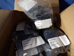 lot 67 image: Box Full of RS Fasteners #8 X 1 (Each Sealed Bag Contains 300)