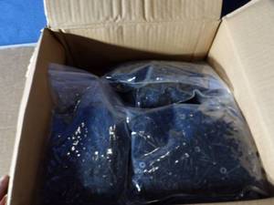 lot 75 image: Box Full of RS Fasteners #8 X 1 (Each Sealed Bag Contains 300)