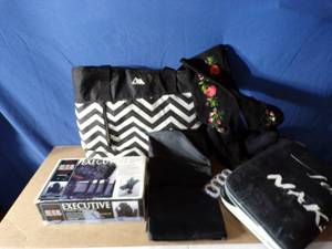 lot 114 image: Bag Boots Luggage and Bathroom MatsRugs