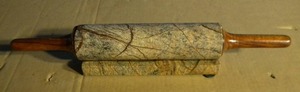 lot 9 image: Marble Rolling Pin with Marble Stand
