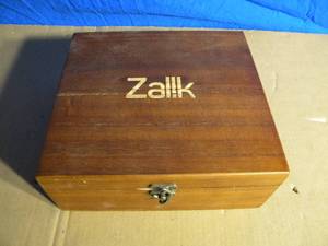 lot 26 image: Like New  Zalk 11 Piece Bar Set - 2 Glasses, 8 Stainless Steel Cubes, & Tongs
