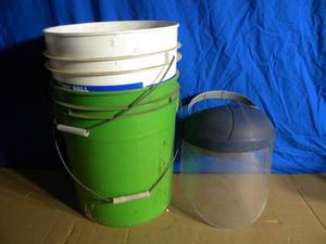 lot 128 image: Buckets Welding Hat and a Few Other Extras