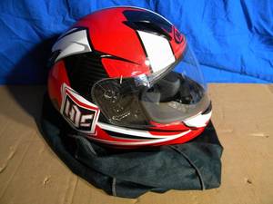 lot 138 image: HJC Von Breaker Full Face Motorcycle Helmet Size Large