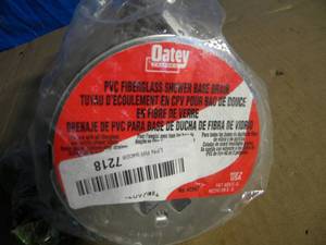 lot 158 image: PVC Fiberglass Shower Base Drain