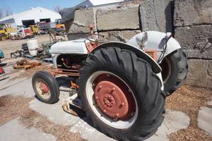 lot 2 image: Ford 9N Tractor With Woods Belly Mower