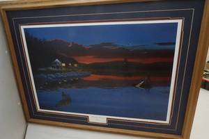 lot 30 image: Large Clemente 3 Framed matted print