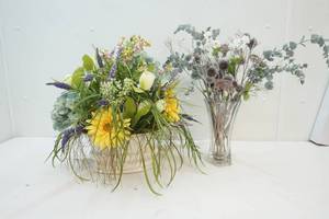 lot 134 image: floral arrangements