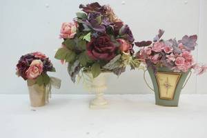 lot 138 image: floral arrangements