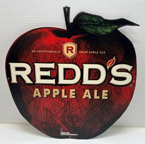 lot 5 image: Redds Apple Ale Tin Sign 17 12 x 17
