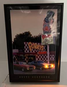 lot 40 image: Porkys Chevy Showdown Light Up Sign (Works) 18 12 x 12 12