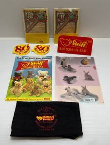 lot 116 image: Vintage Misc. Steiff Items Including Stickers, Booklets, Store Counter Display And More