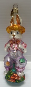 lot 140 image: Vintage Radko Easter Bunny Ornament