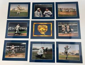 lot 150 image: 1993 Sporting News Color Masters Conlon Collection 9 Card Set Including Babe Ruth And More