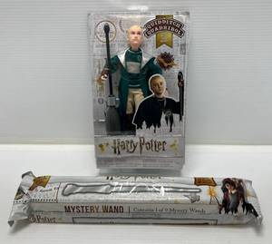 lot 160 image: Harry Potter Draco Malefoy Action Figure & Harry Potter Mystery Wand