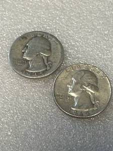 1945 & 1964 Washington Quarters