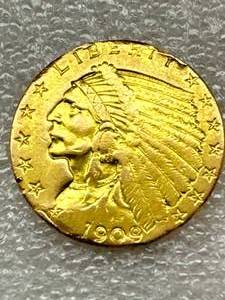 1909 Gold $2.50 Indian Coin