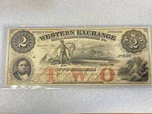 Genuine 1857 $2 Bill (awesome condition)